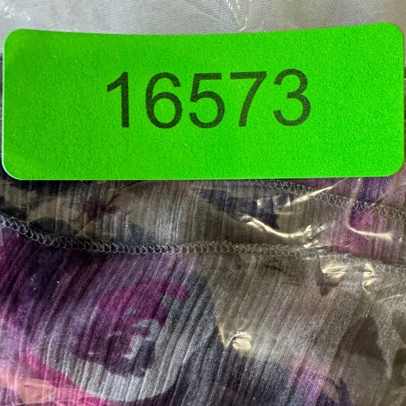 Kensie Pretty Abstract Print Spaghetti Strap Babydoll Satin Tunic Size L Fairy - Picture 15 of 15